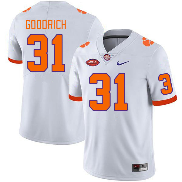Clemson Tigers #31 Mario Goodrich College Football Jerseys Stitched Sale-White